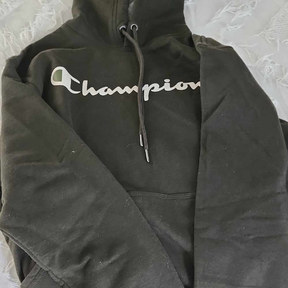 Champion Dark Hoodie with Logo